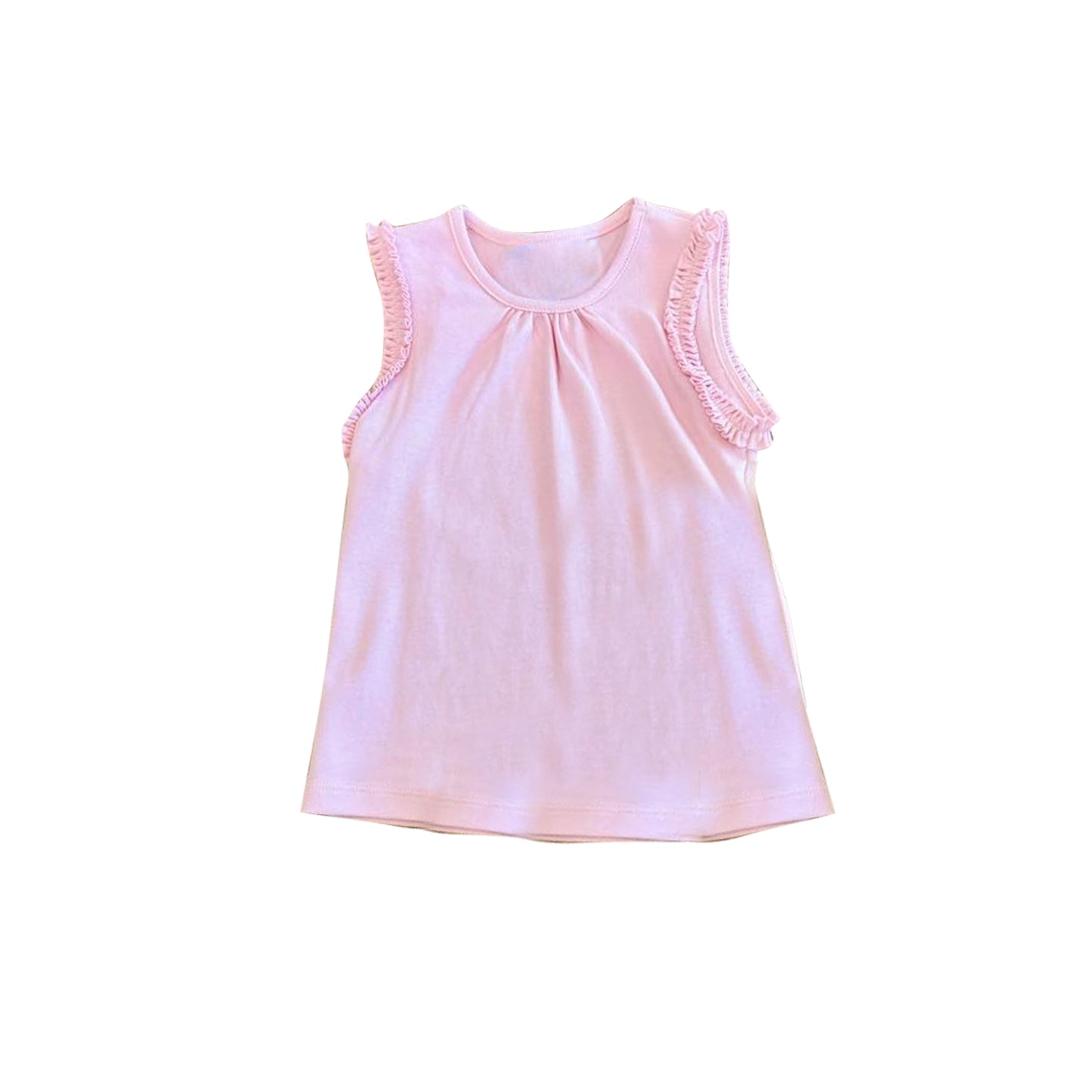 preorder GT1701 Pink Sleeveless Girls Top