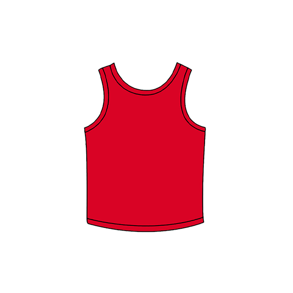 preorder GT1743 Yoga Red Sleeveless Girls Top