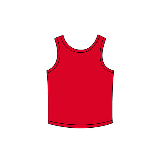 preorder GT1743 Yoga Red Sleeveless Girls Top