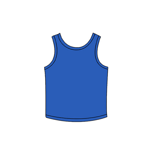 preorder GT1744 Yoga Blue Sleeveless Girls Top