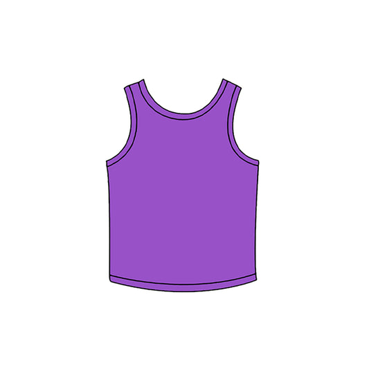 preorder GT1745 Yoga Purple Sleeveless Girls Top