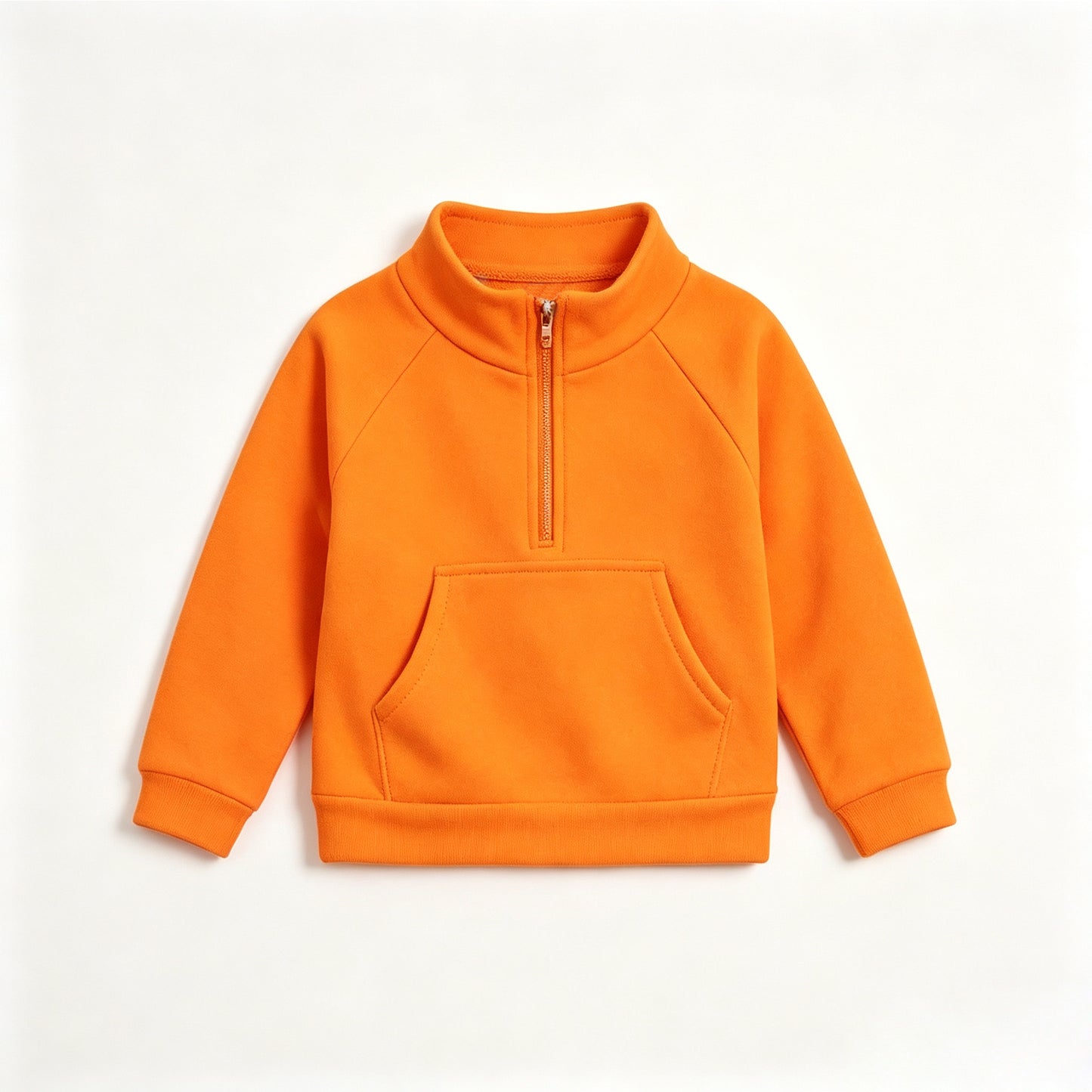 preorder GT1761 Yoga Orange Pocket Zipper Long Sleeve Girls Top