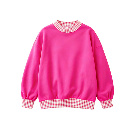 preorder GT1796 Hot Pink Long Sleeve Adult Women Top