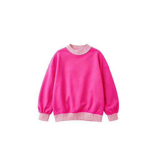 preorder GT1800 Hot Pink Long Sleeve Girls Top