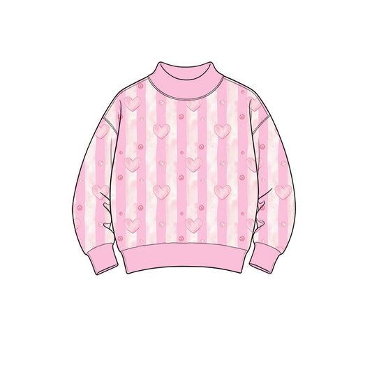 preorder GT1837 Valentine's Day Heart Long Sleeve Girls Top