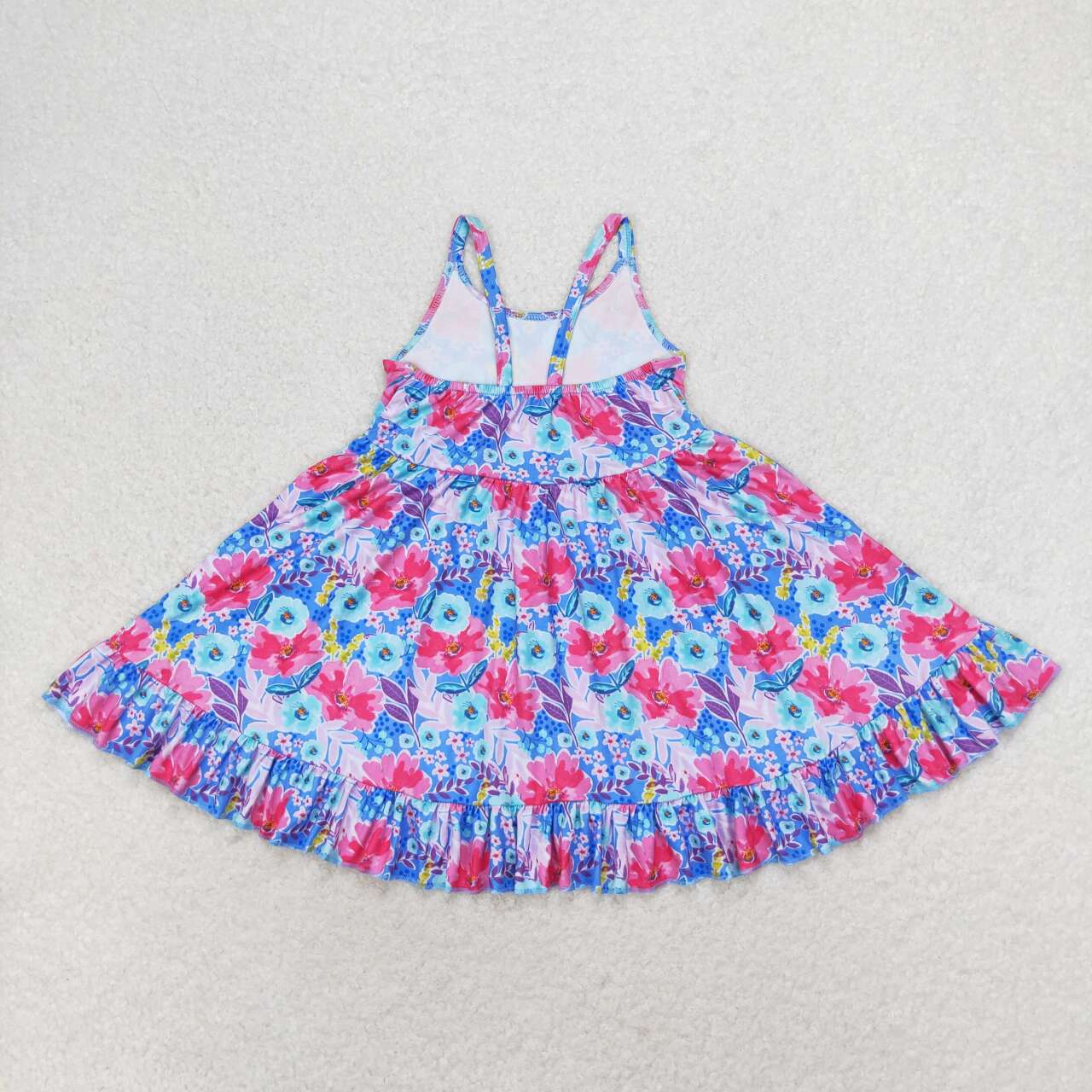 GSD1226 colorful flowers Summer color girls dress