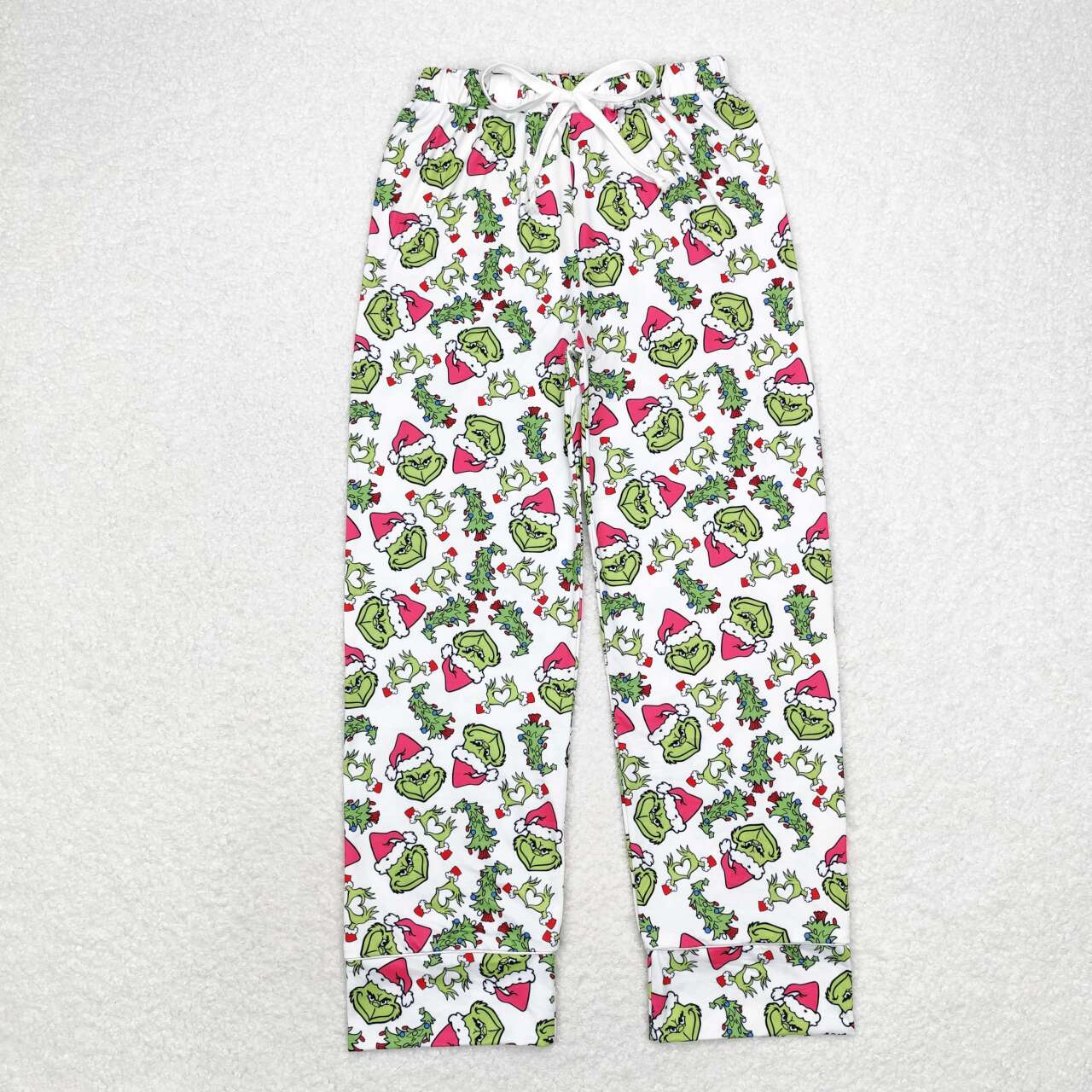 P0542 Christmas green face adult woman pants