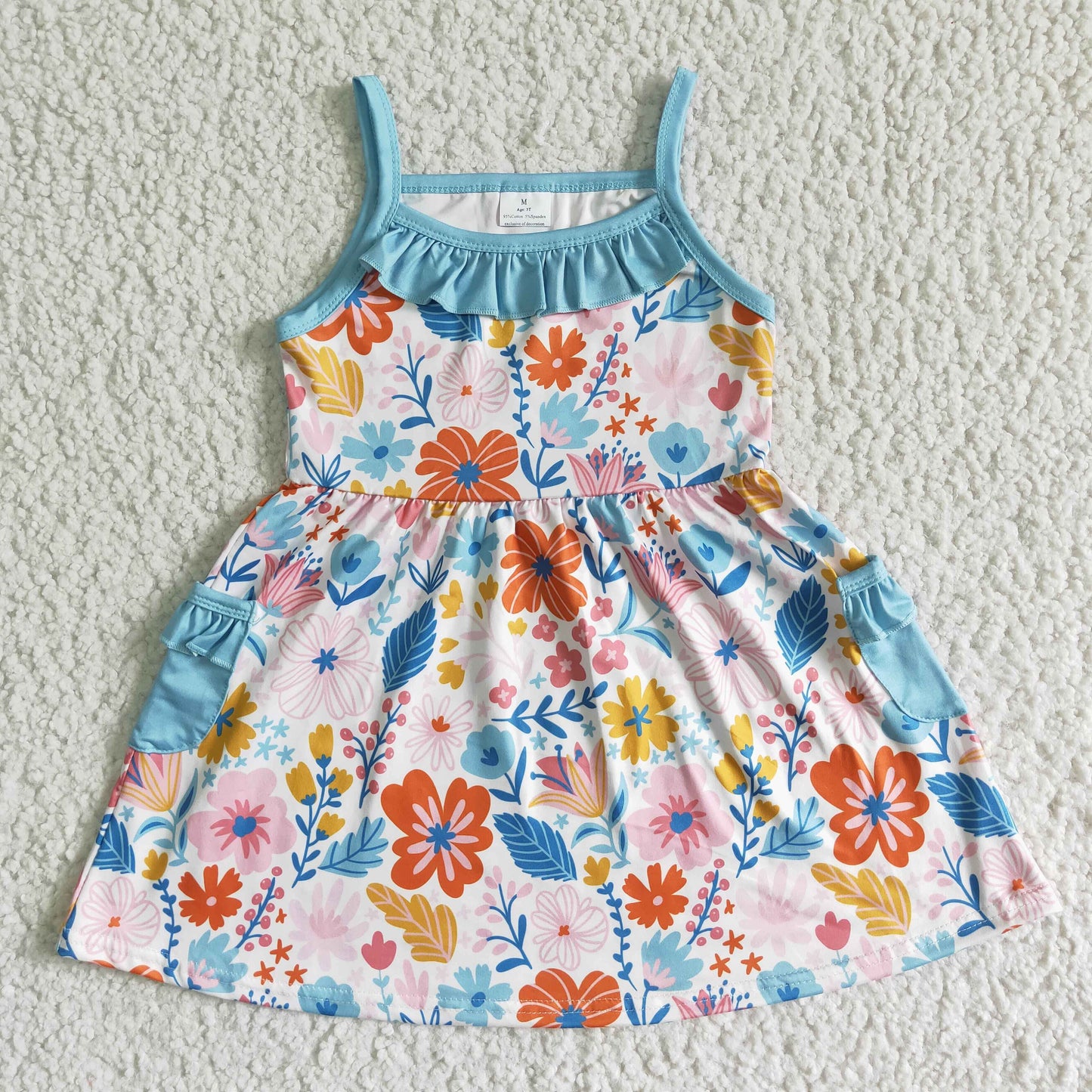 GSD0077 Floral Print Baby Girls Twirl Dress