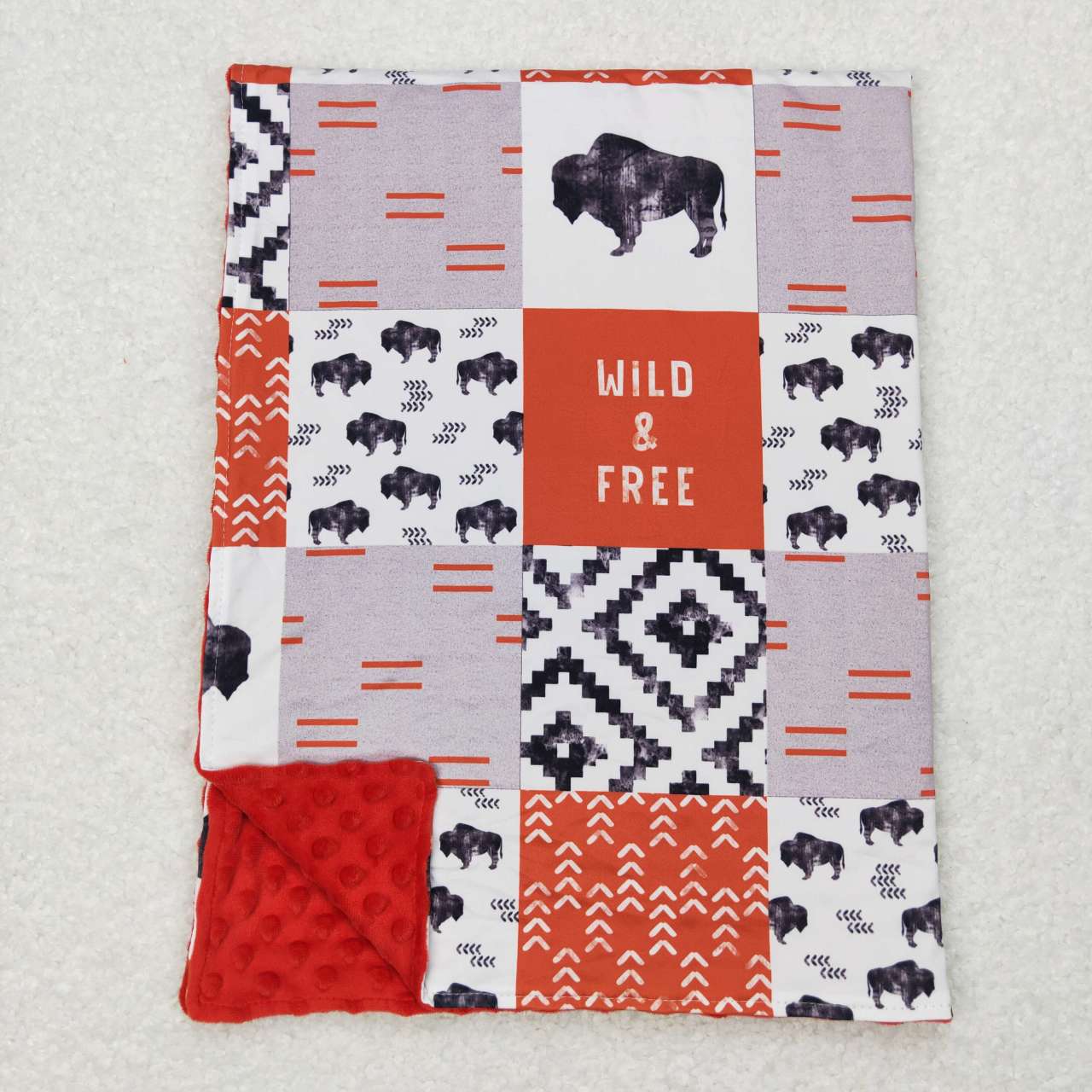 BL0072 Wild & free baby blanket