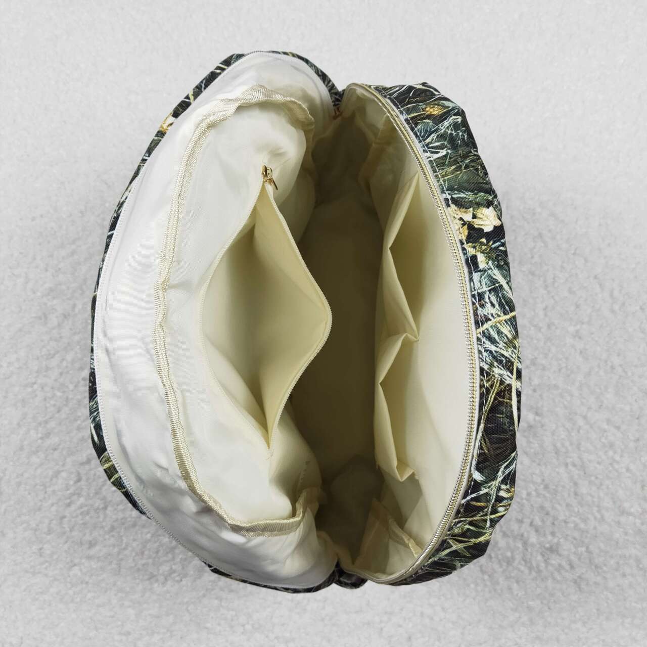BA0139 Straw leaf camo kids bag