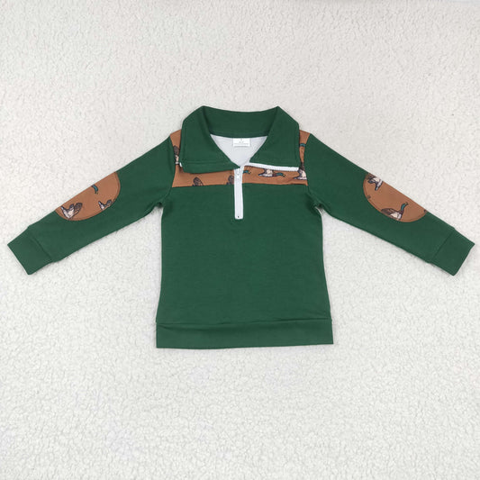 USA SHOP BT0280 Duck green long sleeve boys top