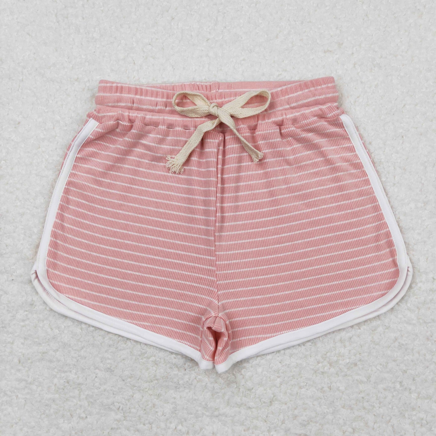 SS0338 pink striped girls shorts