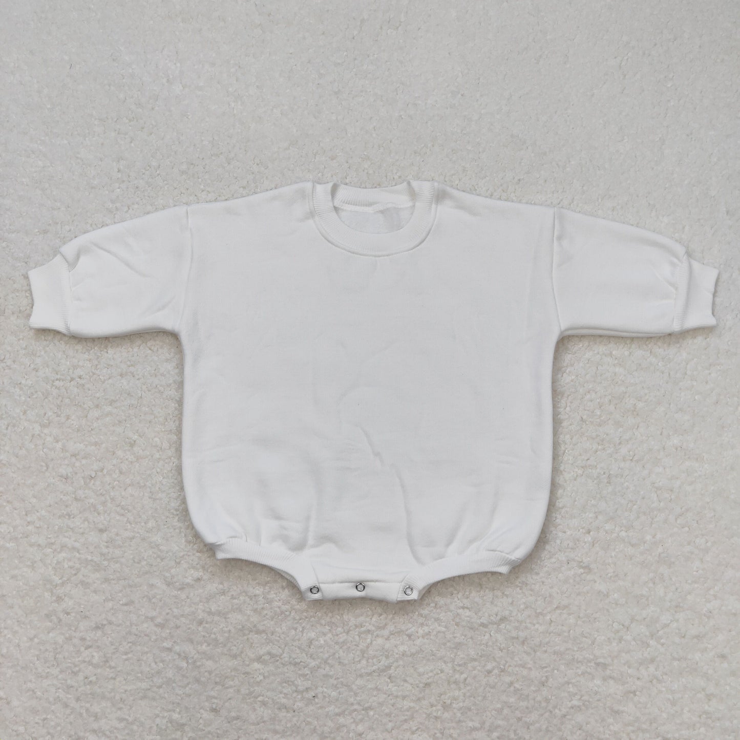 LR0948 white cotton long sleeve girls romper