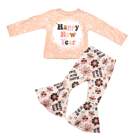 preorder GLP0816 Happy new year flowers girls set