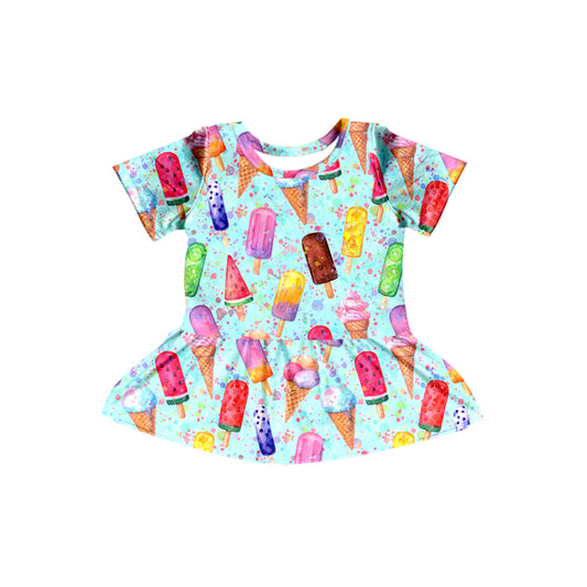 preorder GT0482 Colorful ice short sleeve girls top
