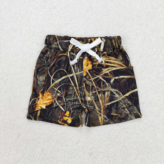 SS0280 camo branch boys shorts