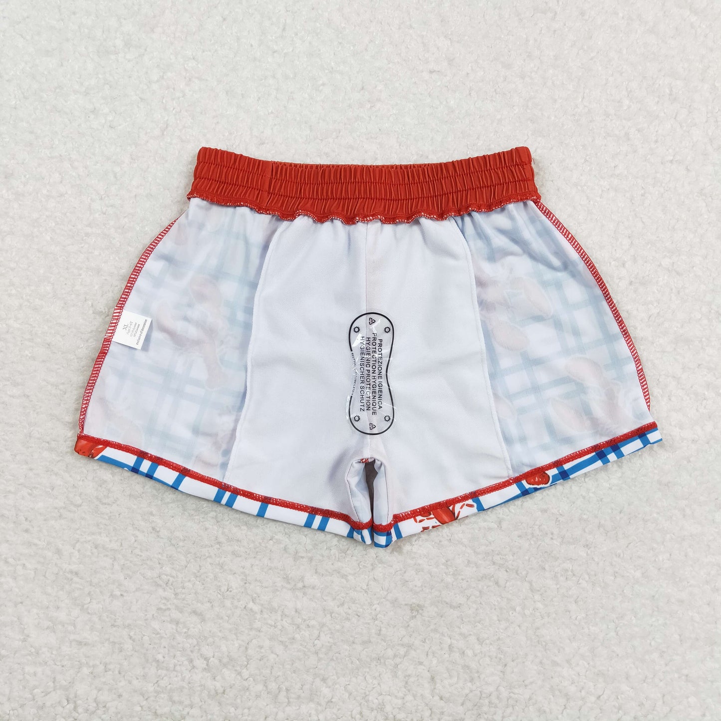 S0364 crayfish blue striped boys swimming trunk