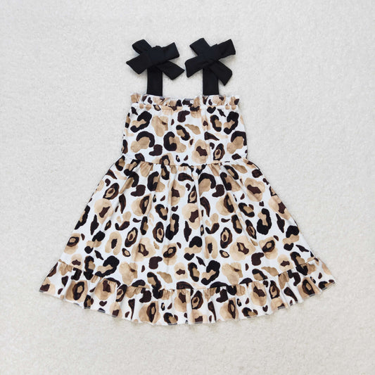 GSD0919 Leopard sleeveless girls Summer dress