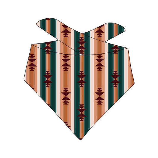custom style Aztec brown dog bandanas