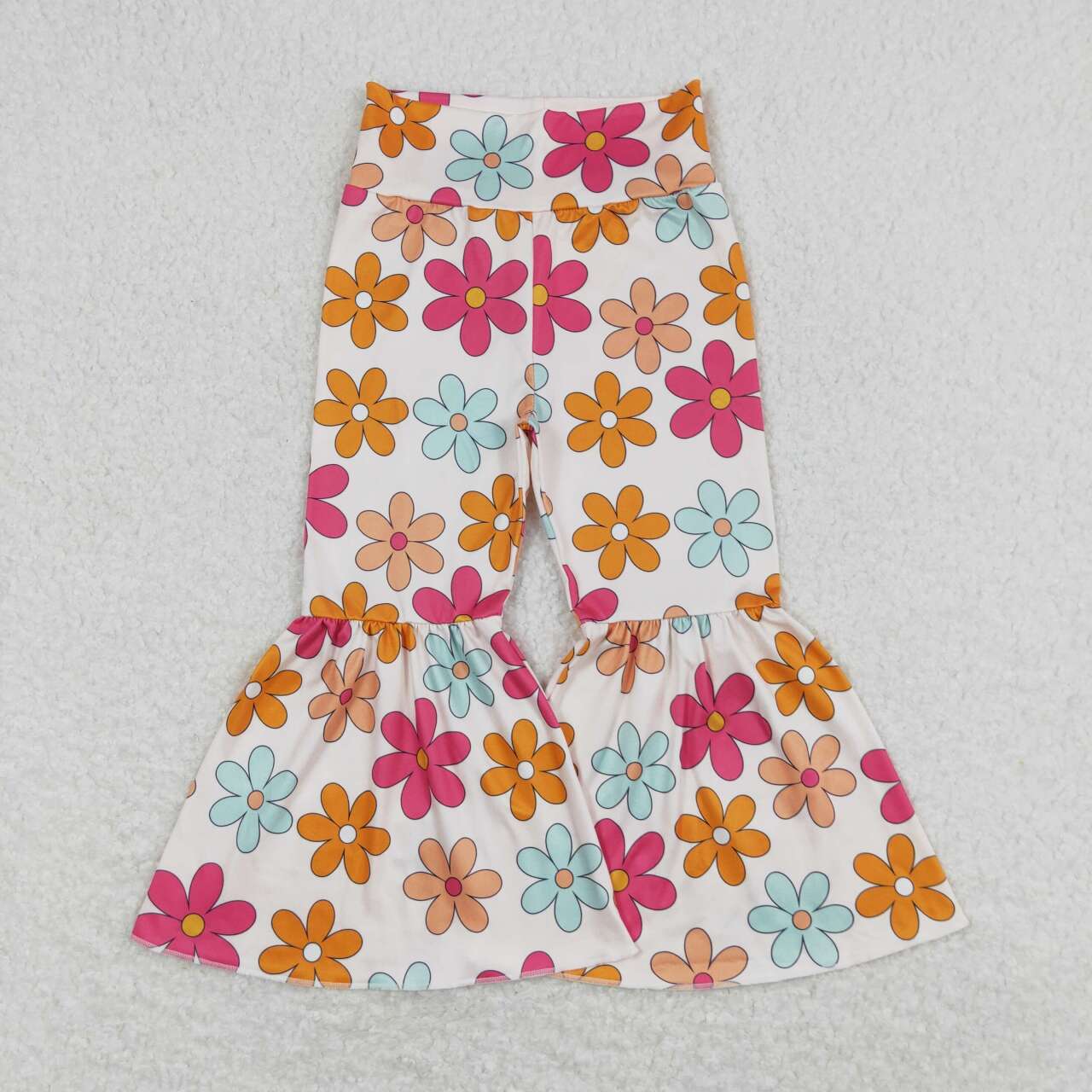 P0451 Colorful flowers girls pants