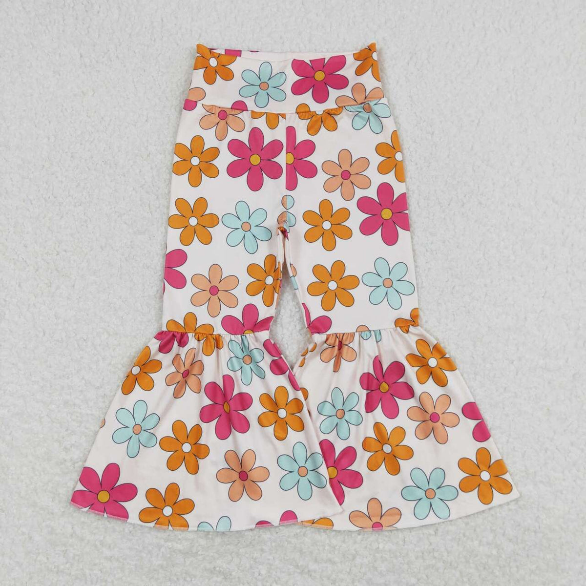 P0451 Colorful flowers girls pants