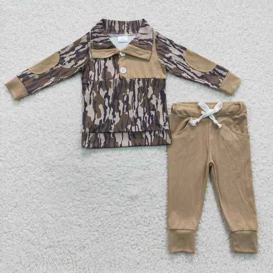 BLP0239 Camouflage Long Sleeve Green Pants Boys Clothes