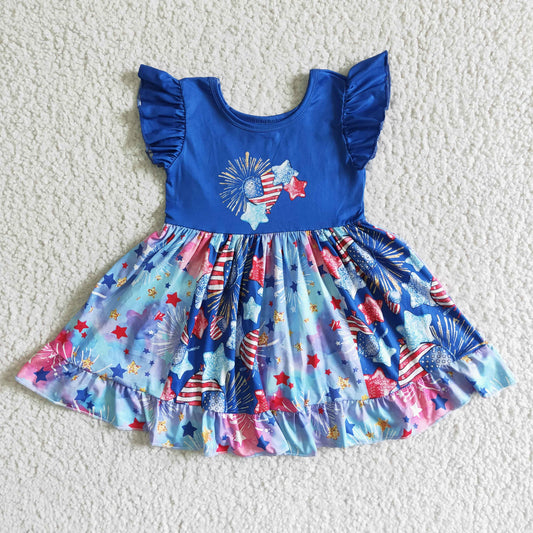 GSD0070 4th Of July Baby Girls Dress