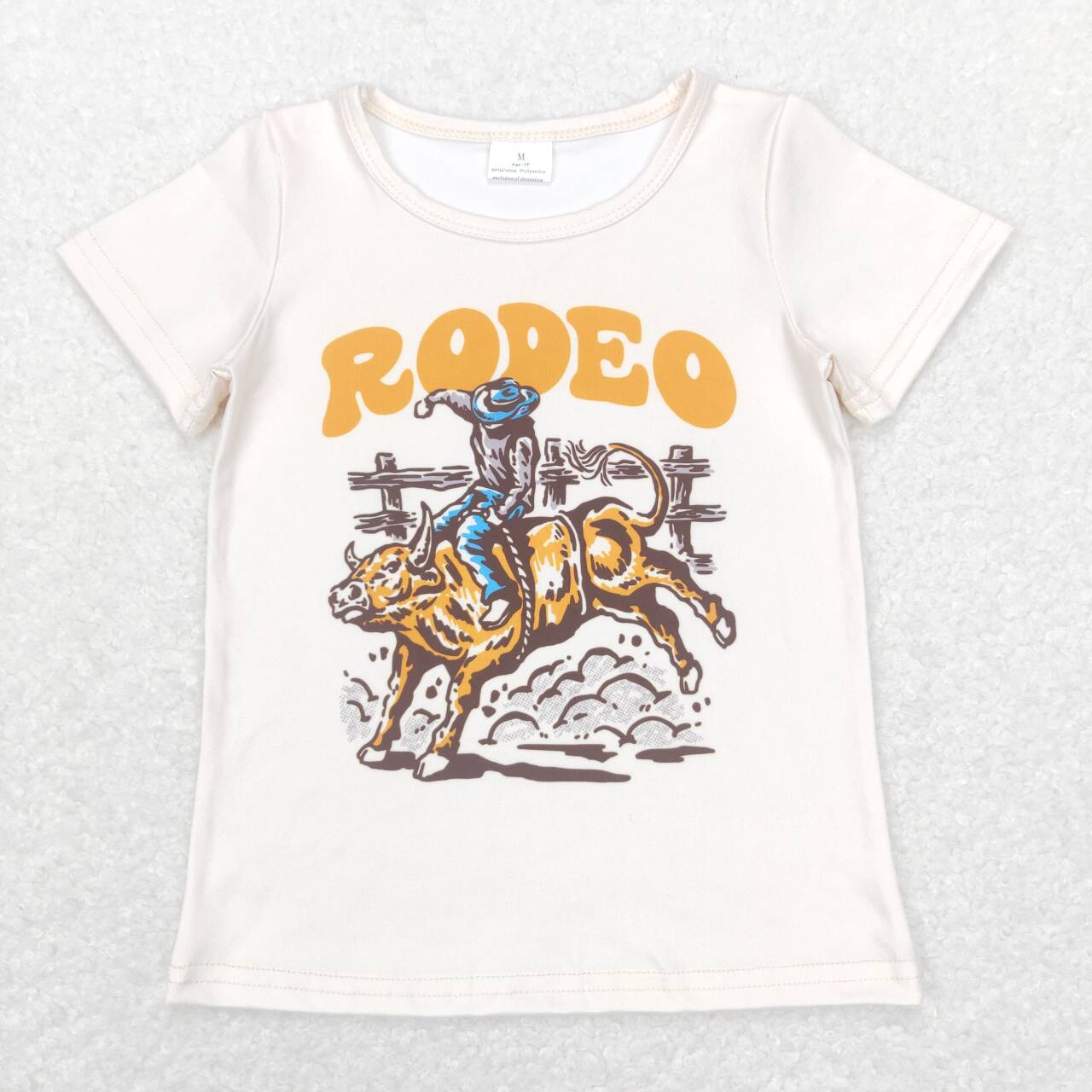 BT0515 Western Rodeo Horse Riding Short Sleeve Boys Top