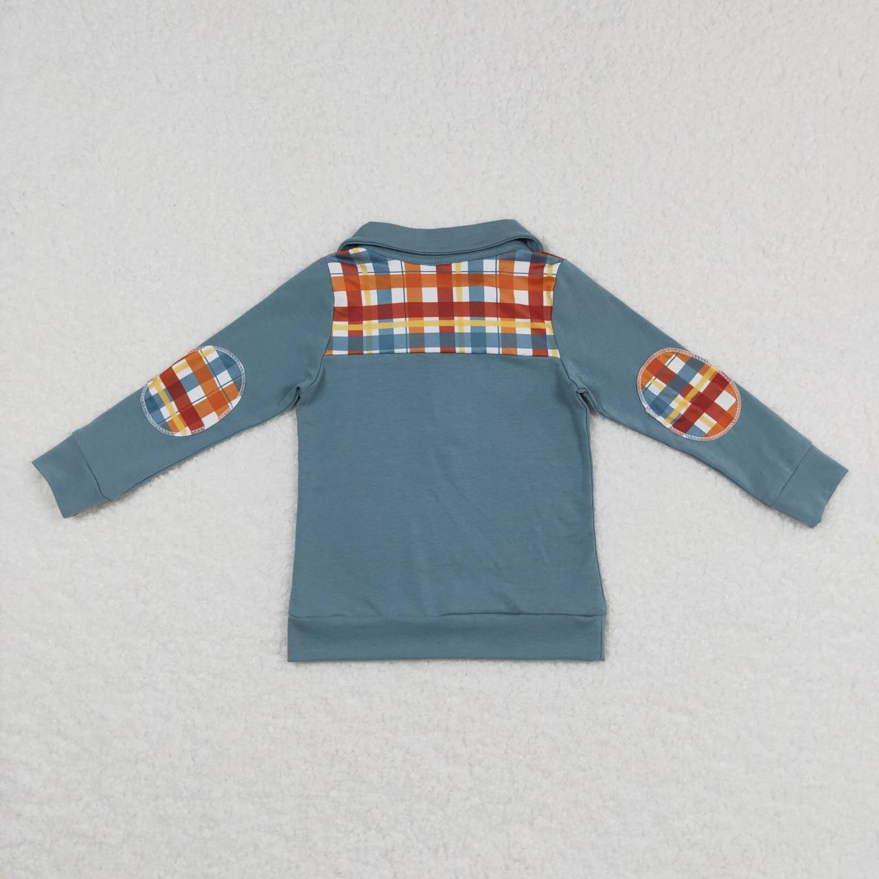 BT0313 colorful striped blue long sleeve boys top