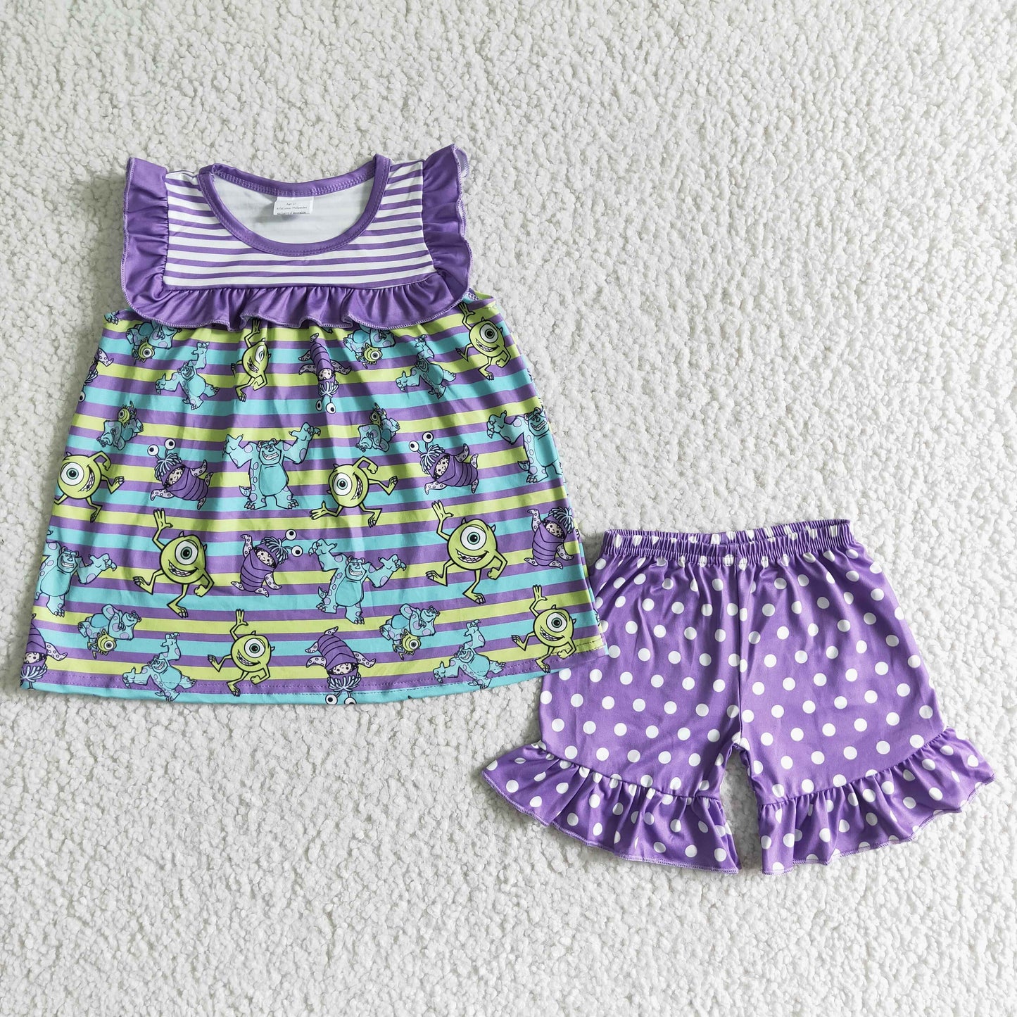 GSSO0077 Cartoon Summer Baby Girls Set