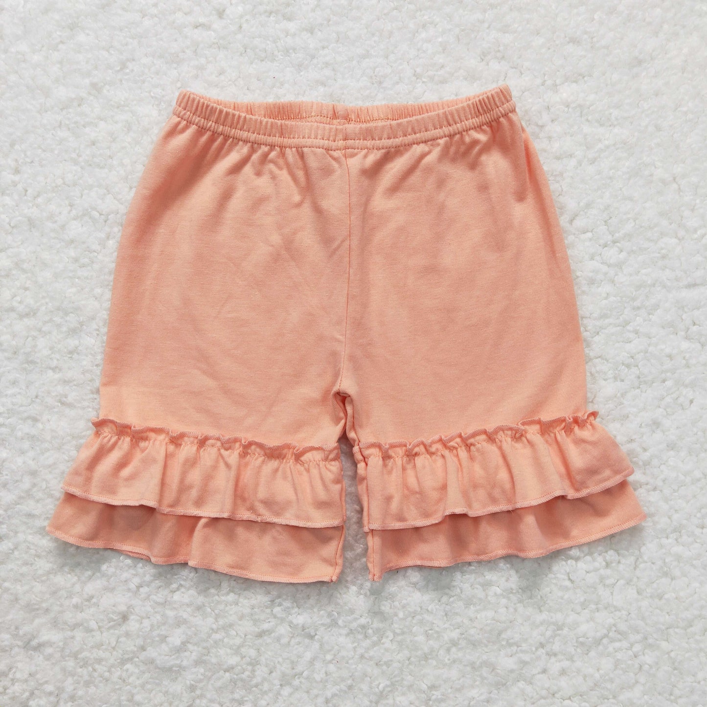 SS0259 watermelon red ruffles girls shorts