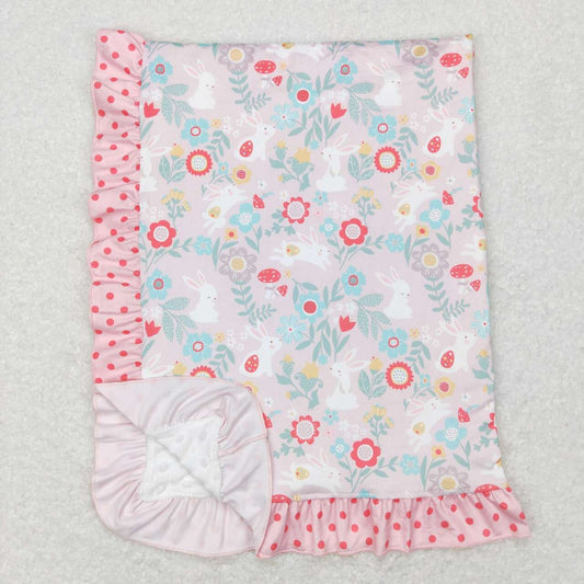 BL0082 Colorful flowers baby blanket