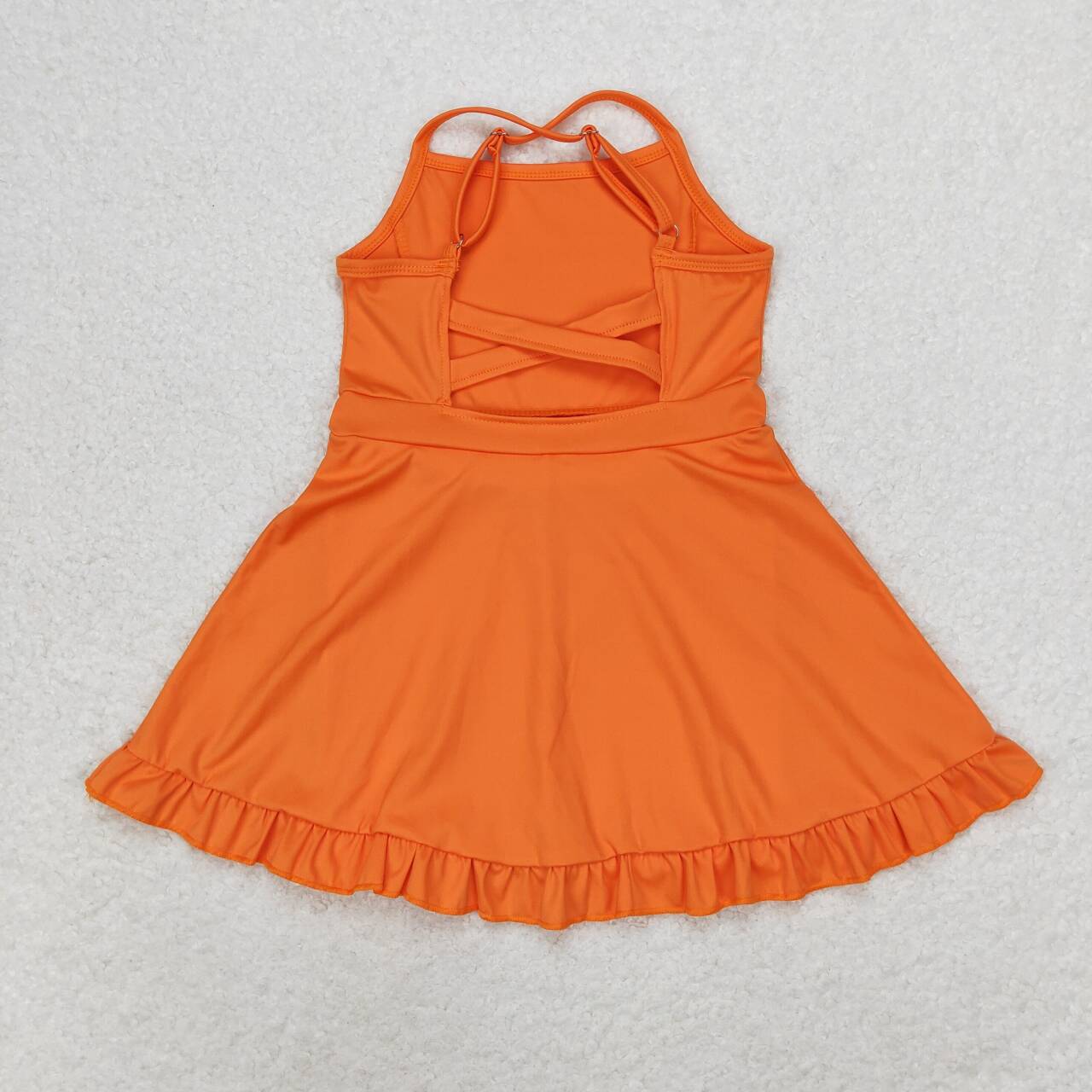 S0442 orange girls bathing tennis clothes