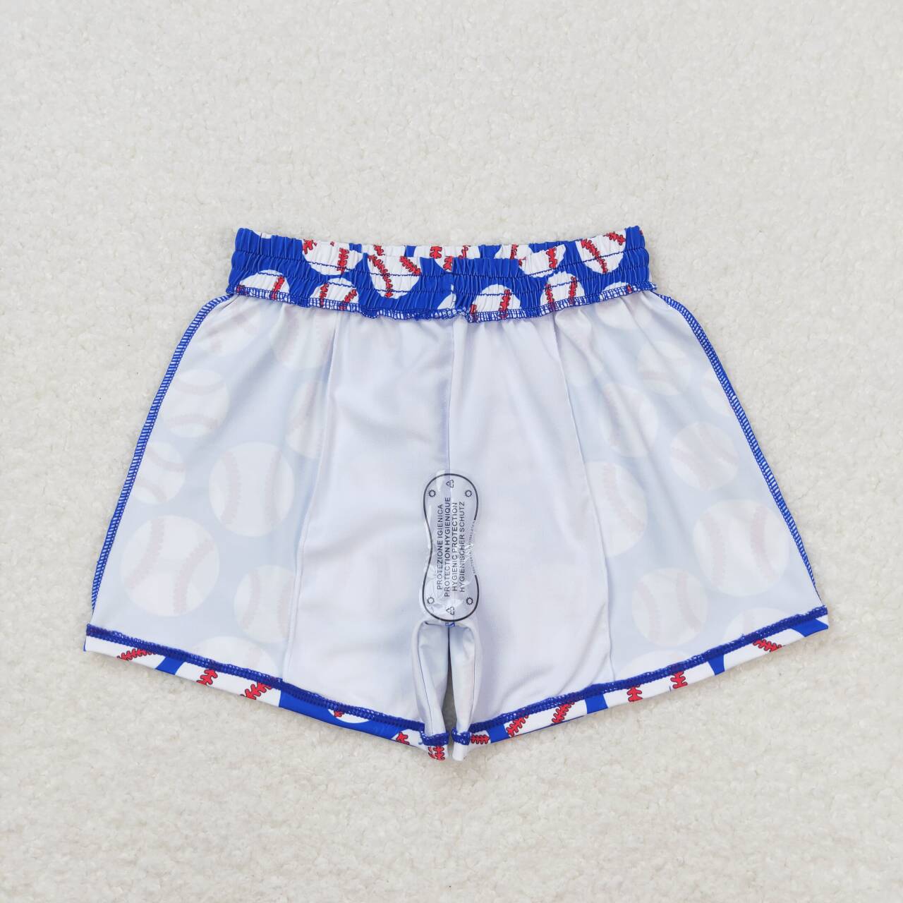 S0275 baseball blue boys swimming trunk