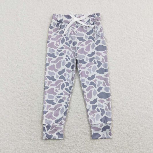 P0420 Brown Camo Boys Milk Silk Pants