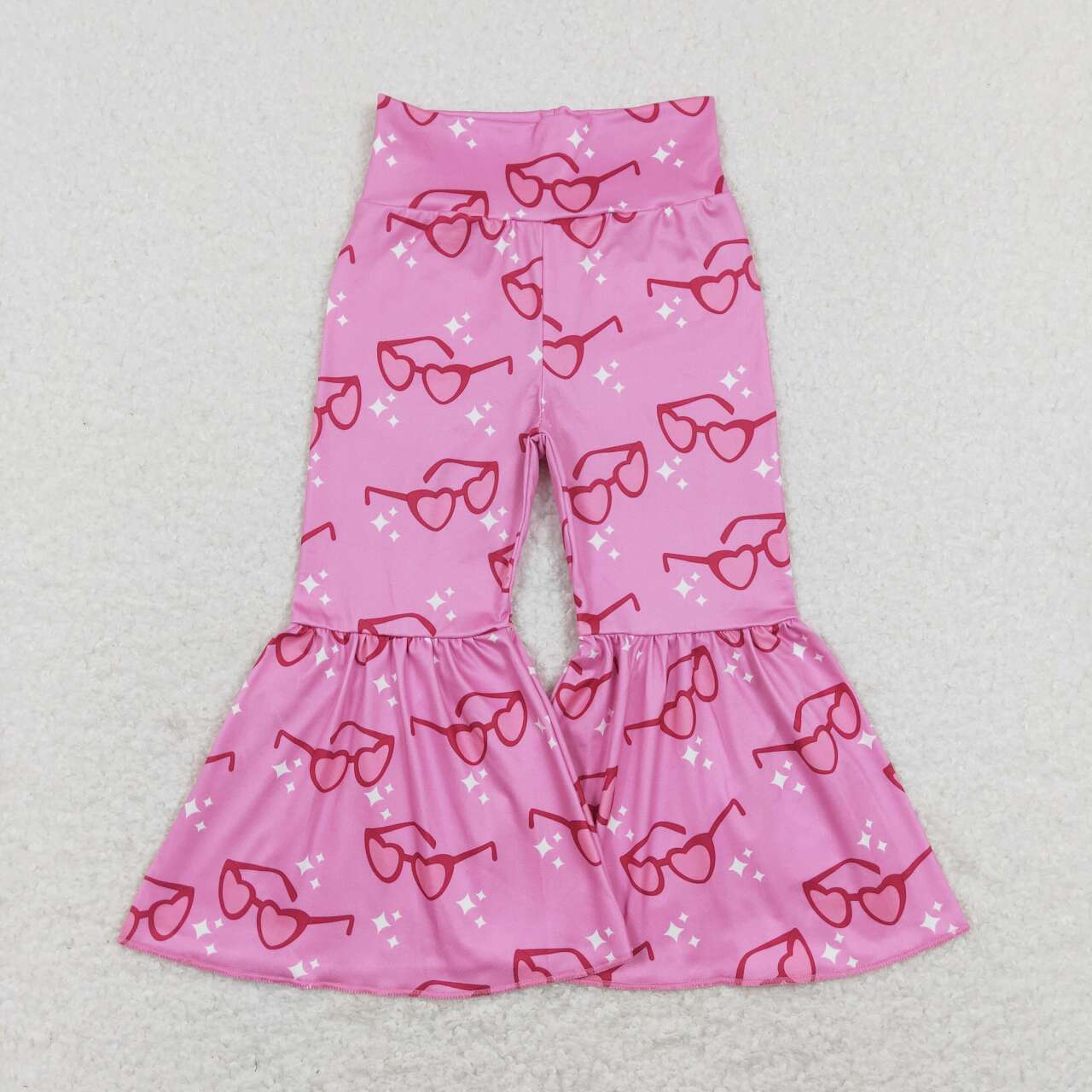 P0365 Glasses heart pink milk silk girls pants