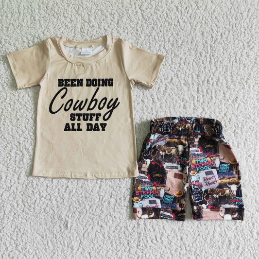 GSSO0017 Cowboy Cool Summer Boys Outfits