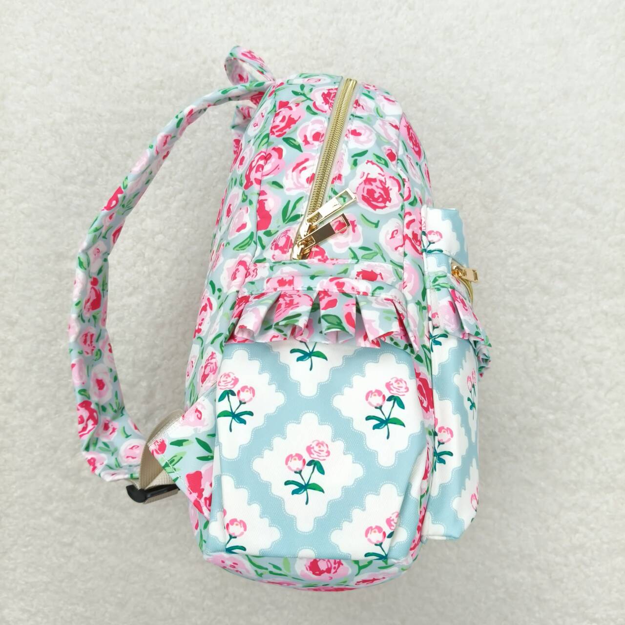USA SHOP BA0100 Pink Flowers Kids Bag