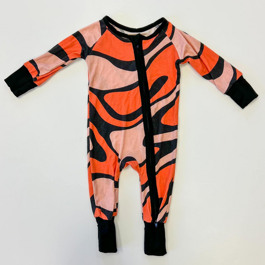 preorder LR0510 Orange Long Sleeve Kids Romper