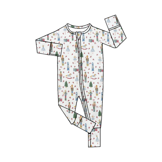 preorder LR1361 Christmas princess soldier long sleeve boys romper