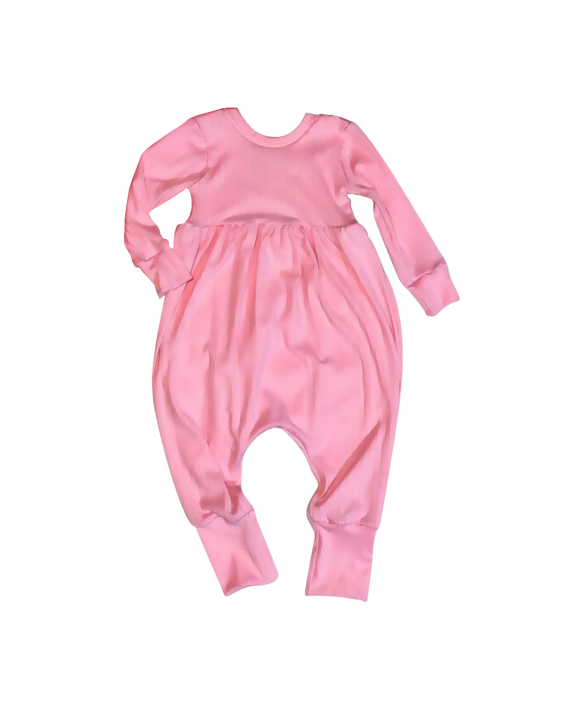 preorder LR2086 pink long sleeve girls romper