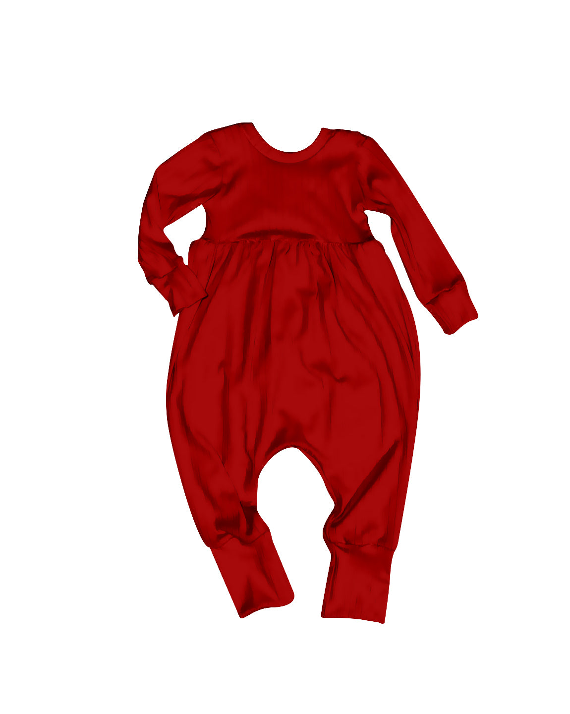 preorder LR2087 red long sleeve girls romper