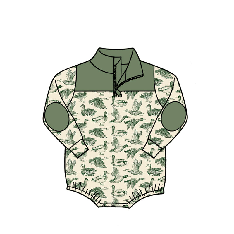preorder LR3050 Hunting Style Long Sleeve Boys Romper