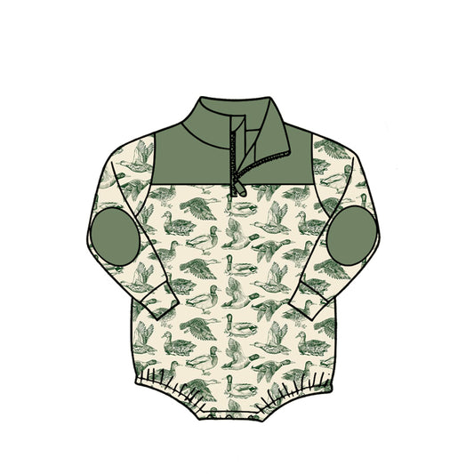 preorder LR3050 Hunting Style Long Sleeve Boys Romper