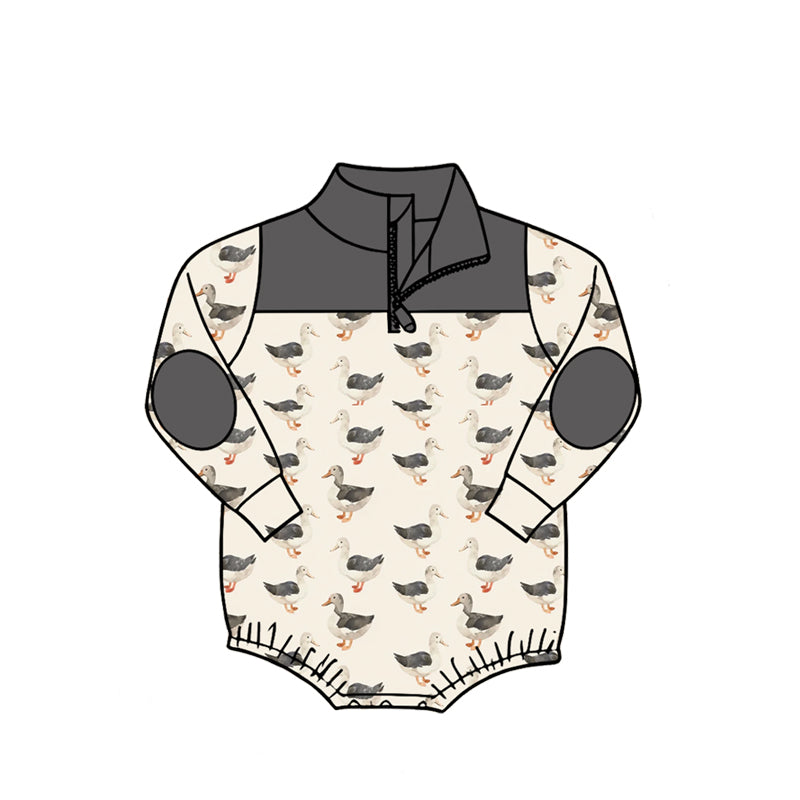 preorder LR3054 Hunting Style Long Sleeve Boys Romper