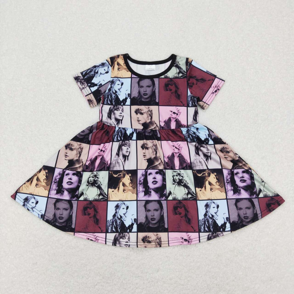 GSD0710 Country Singer Short Sleeve Girls Dress