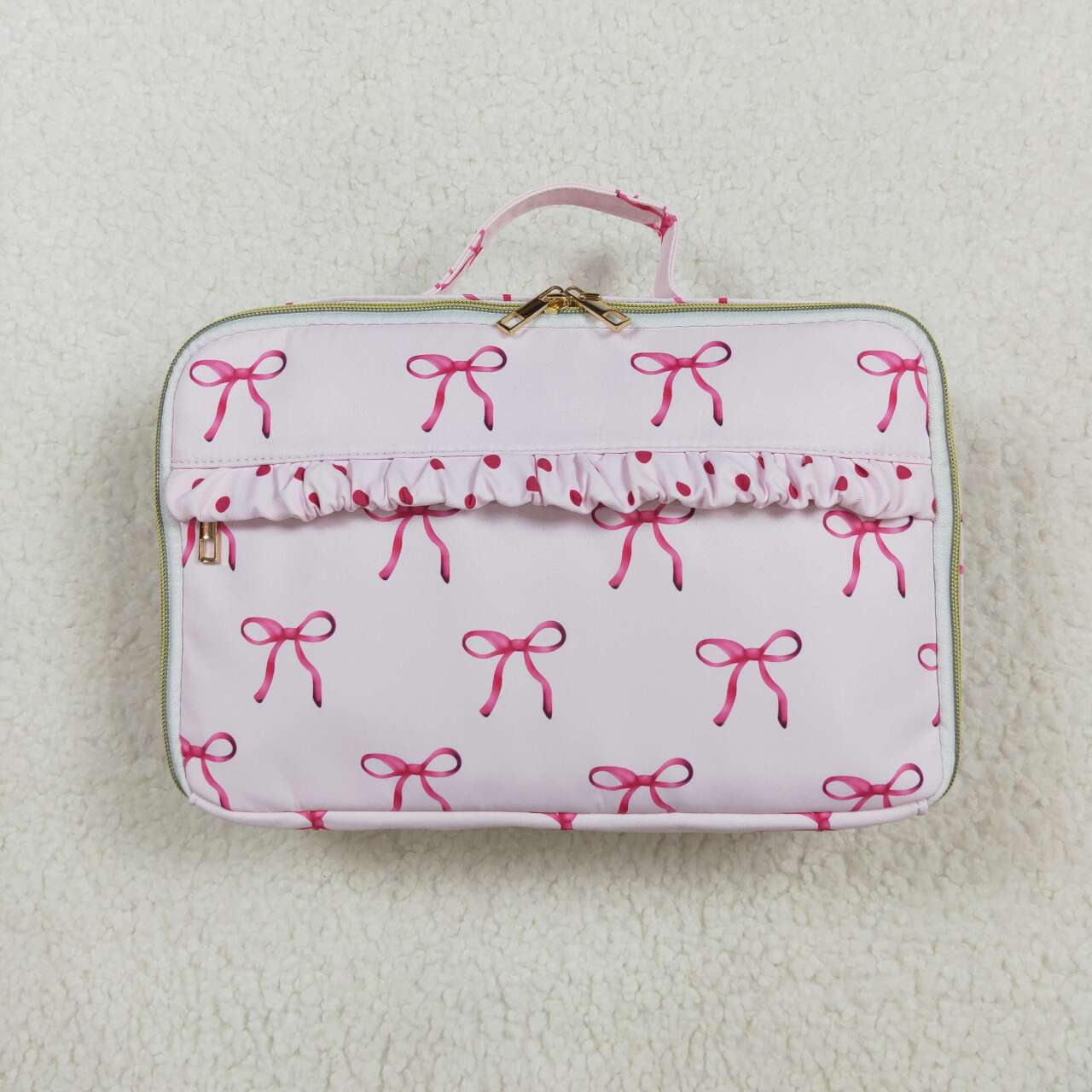 BA0234 pink bows lunch bag lunchbox