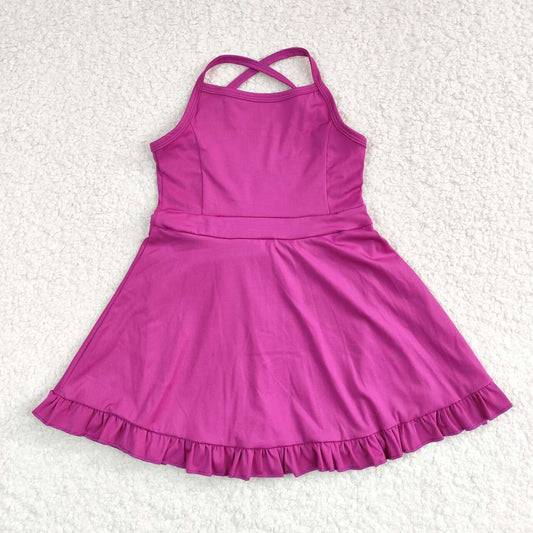 S0441 purple girls tennis clothes