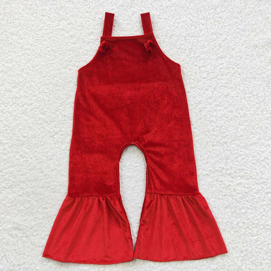 USA SHOP SR0392 Red Velvet Girls Jumpsuits