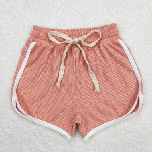 SS0290 pink orange girls shorts